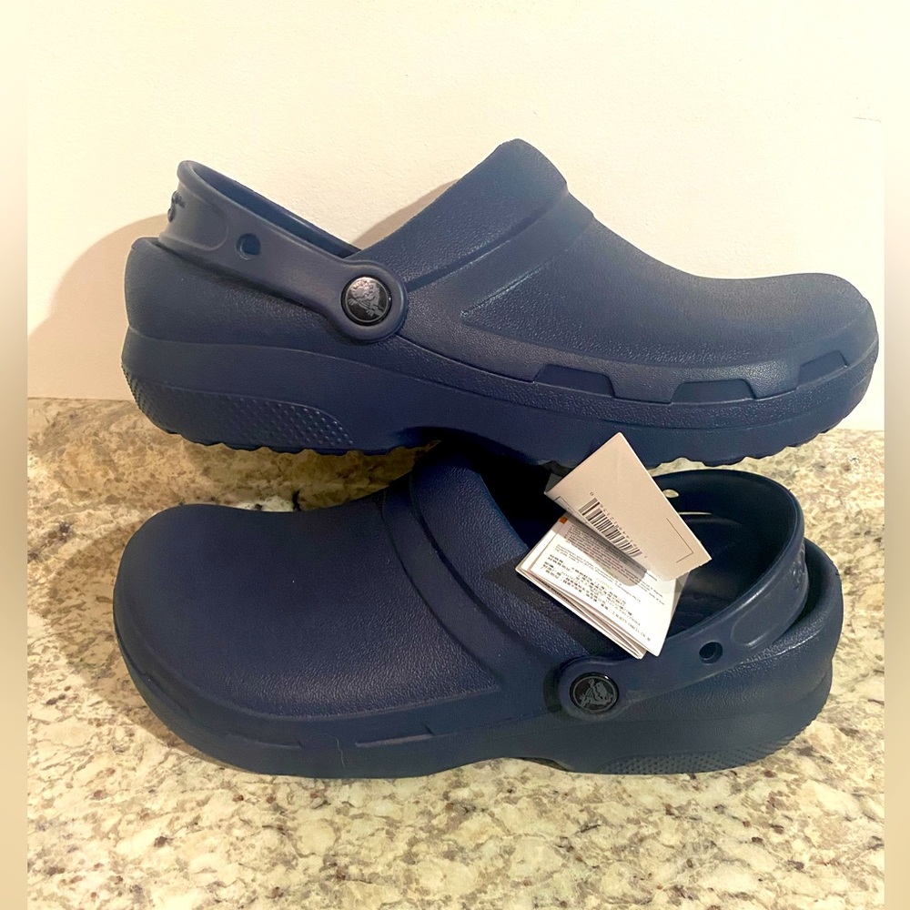CROCS Navy Blue Mules & Clogs